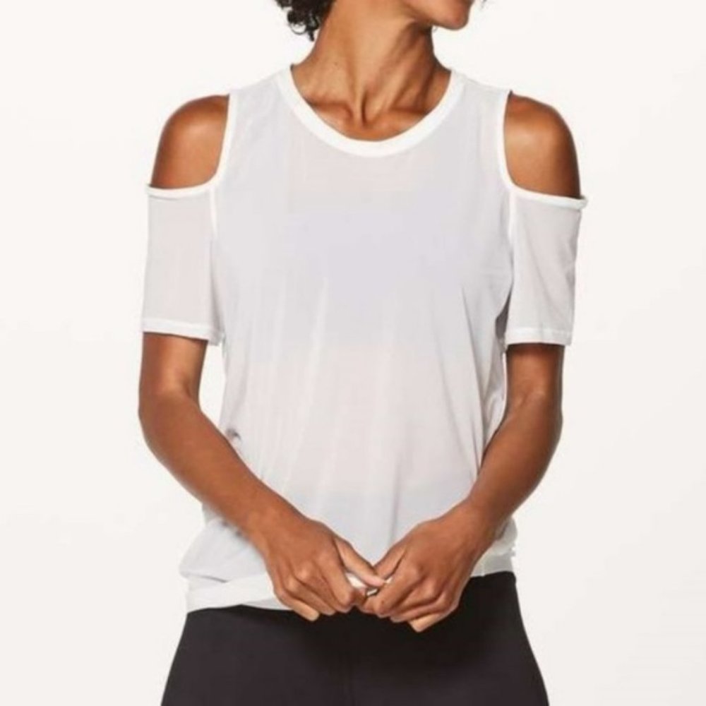 Lululemon Ready Set Go Top 6 Sheer White